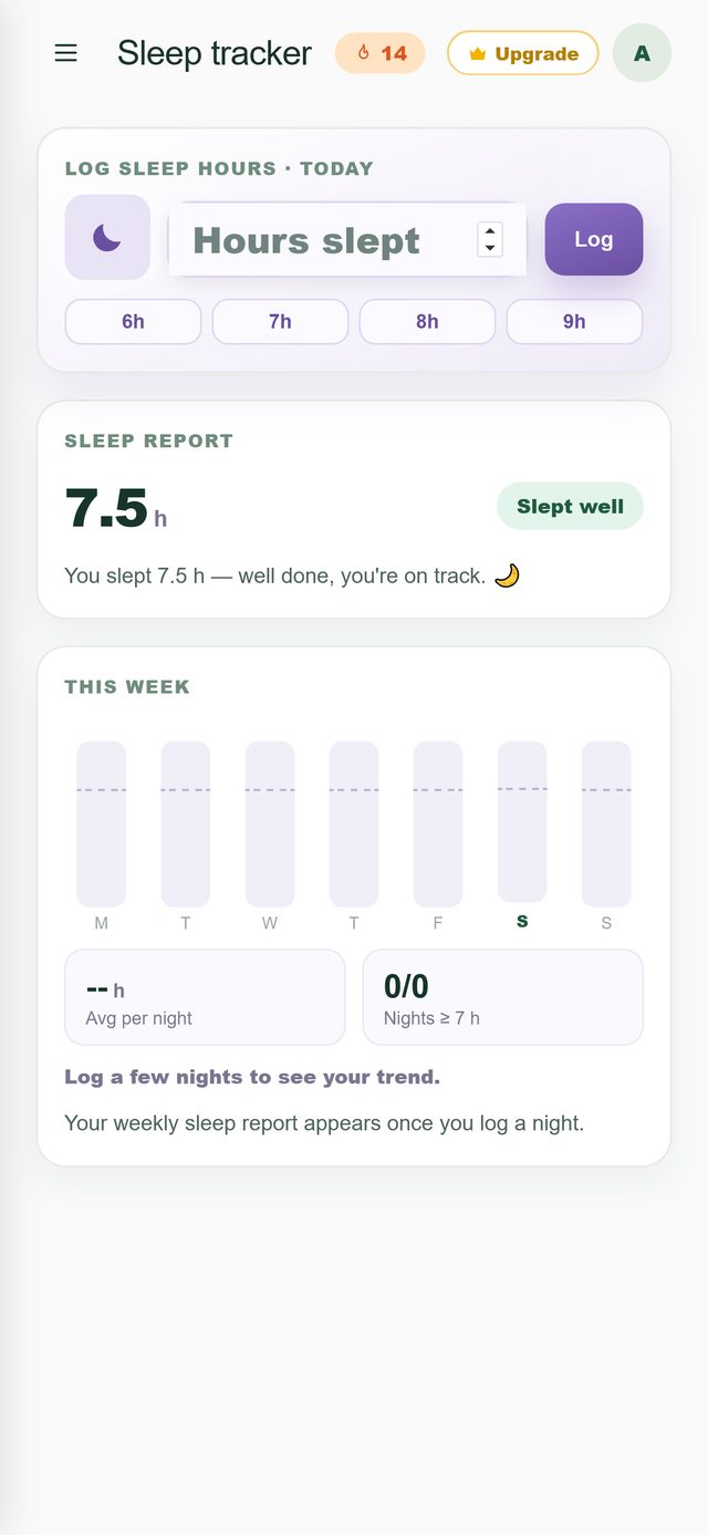Sleep tracker